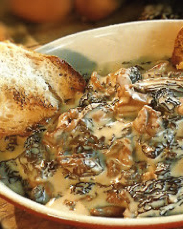 Croûte forestière tradition, pain toasté - Noel